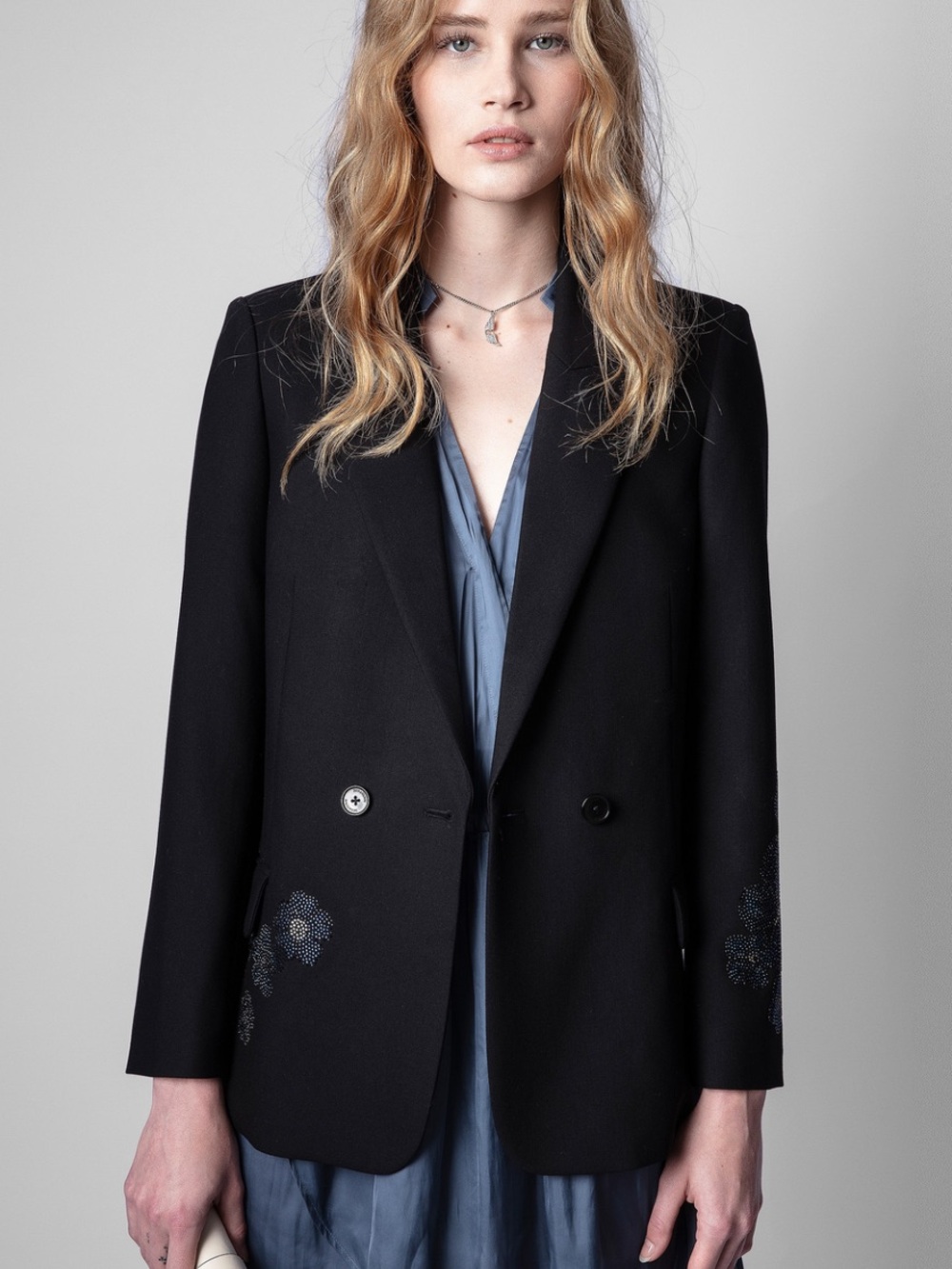 Zadig & Voltaire Visit Strass Jacket - Sz. 40